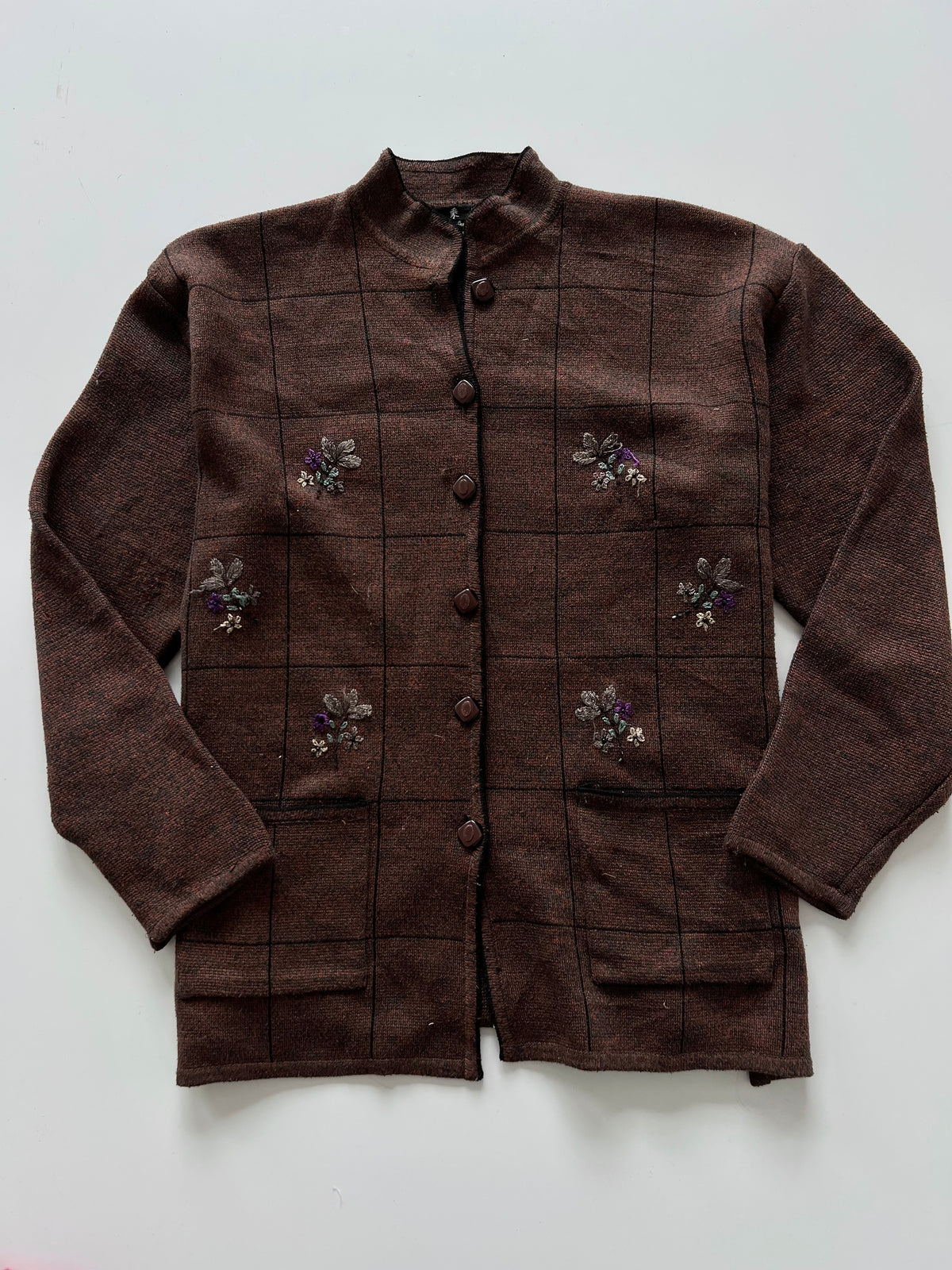 Vintage Embroidered Sweater-Bust 44
