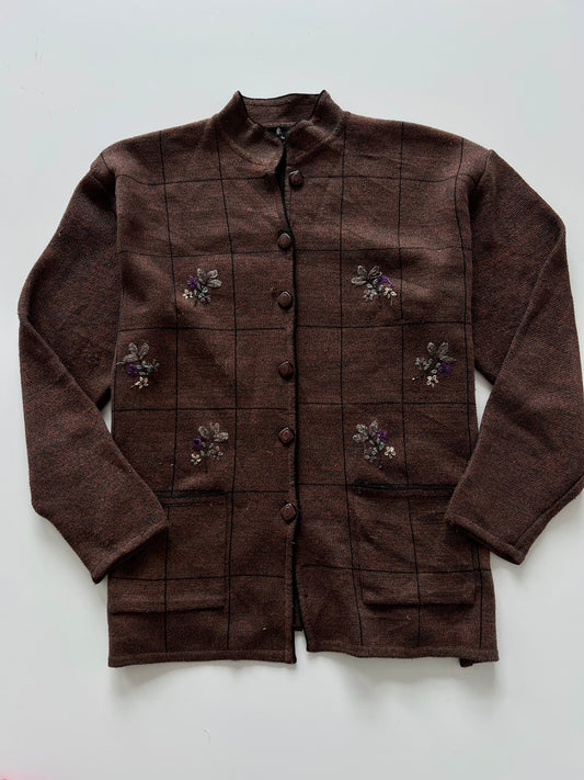 Vintage Embroidered Sweater-Bust 44