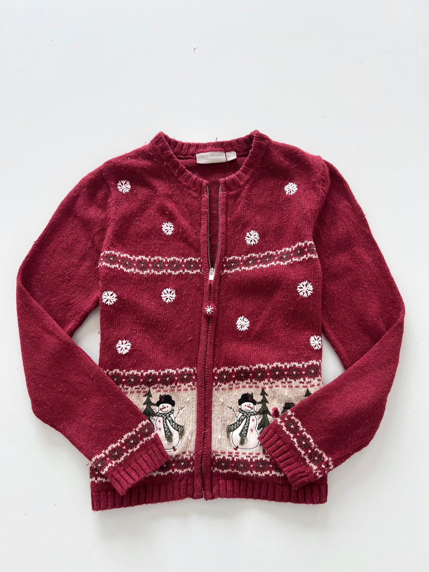 Croft&Barrow Embroidered Christmas Sweater-Bust 40