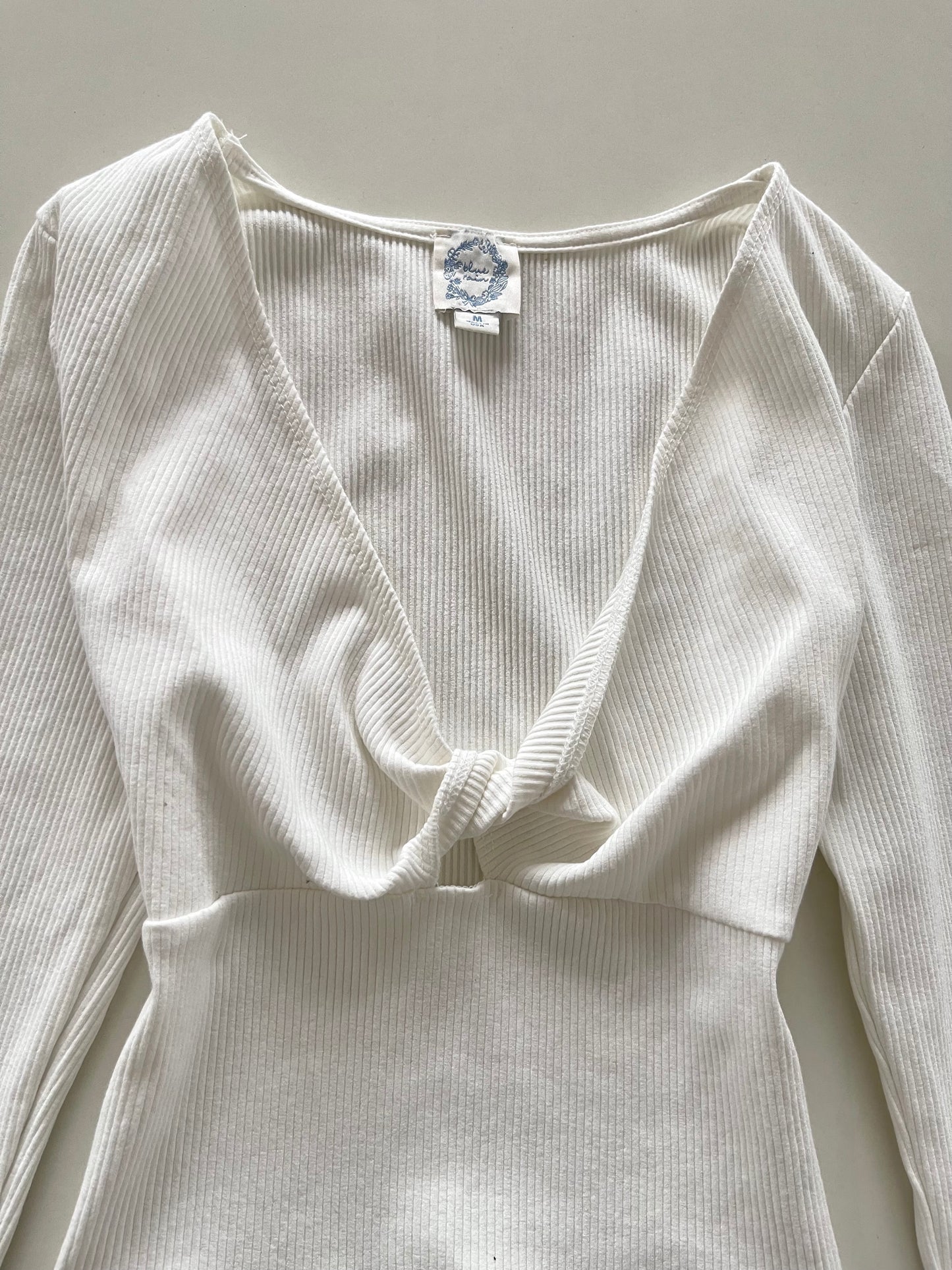 Blue Rain White Top-Bust 34 to 36