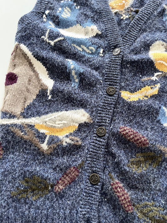 Northern Tresaures Embroidered Vest Sweater-Bust 40