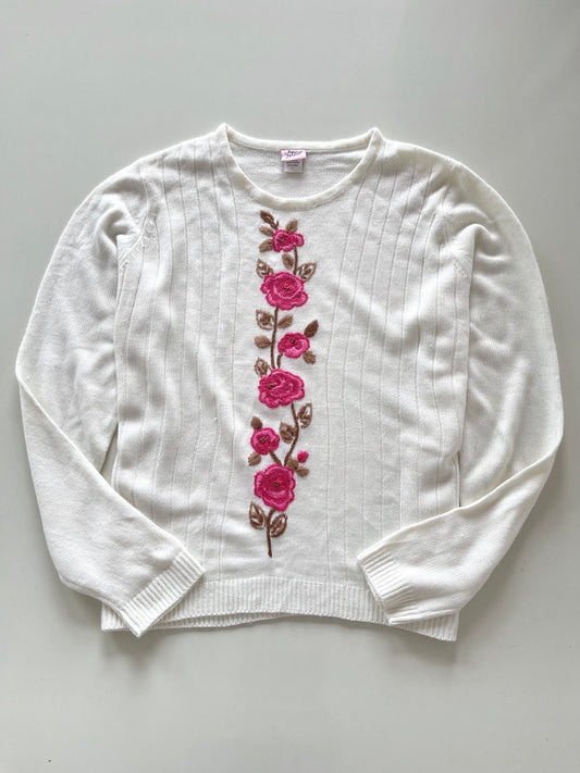 Adrian Delafield Embroidered Vintage Sweater-Bust 46