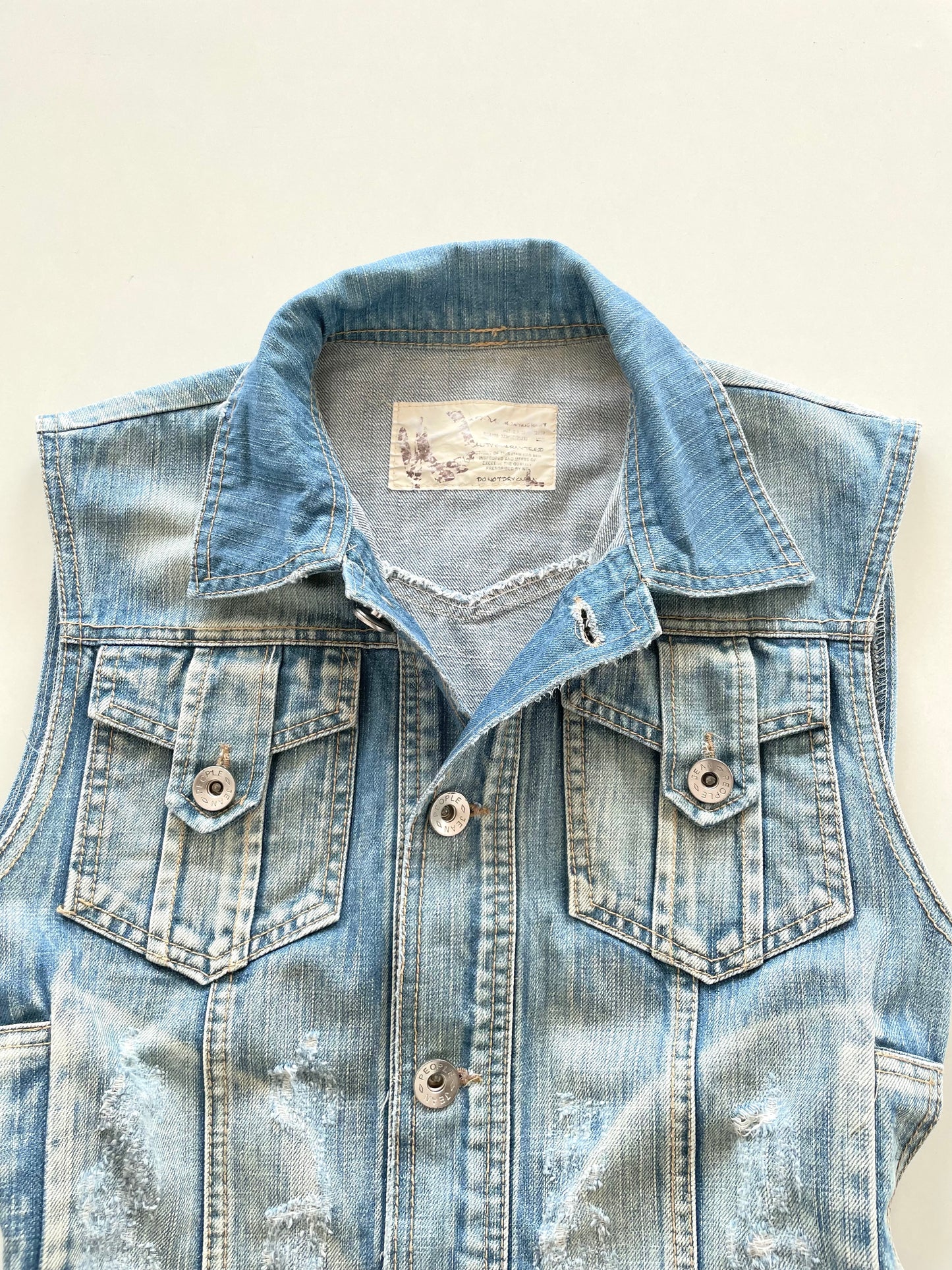 Denim Vest-Chest 38