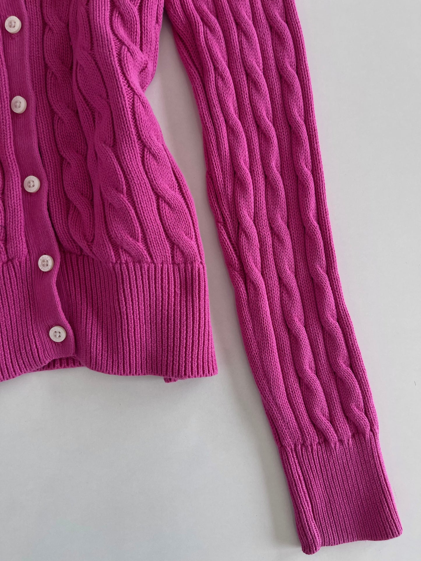 Ralph Lauren 100% Cotton Vintage Cardigan-Bust 34 to 36