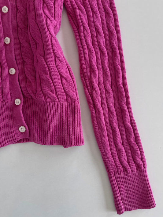 Ralph Lauren 100% Cotton Vintage Cardigan-Bust 34 to 36