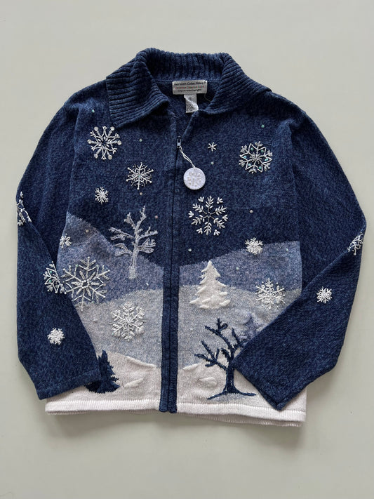 Heirloom Embroidered Christmas Sweater-Bust 44