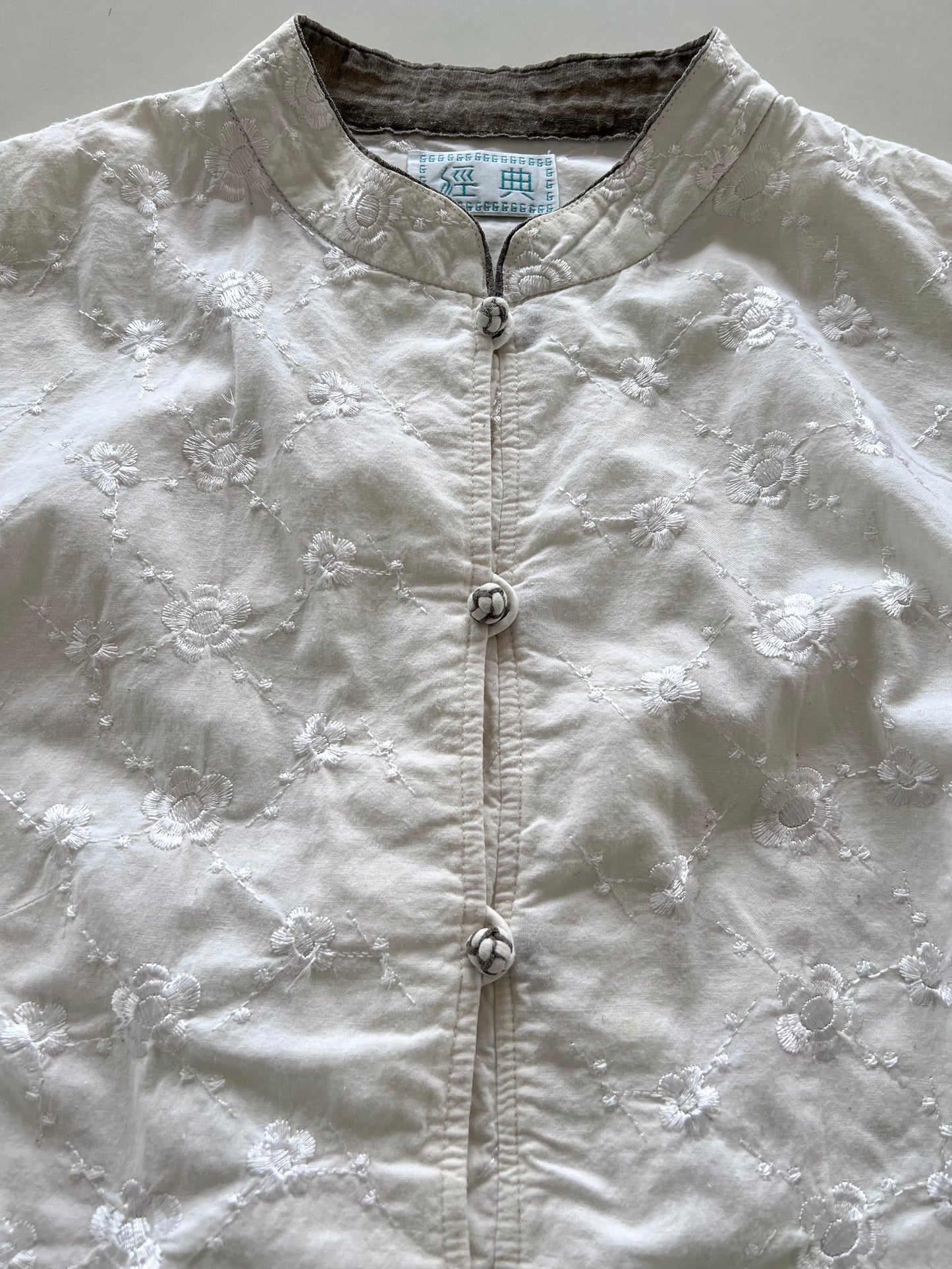 Chinese Embroidered Cotton Top-Bust 38