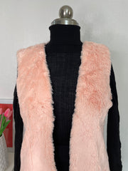Baby Pink Fur Jacket-Bust 32