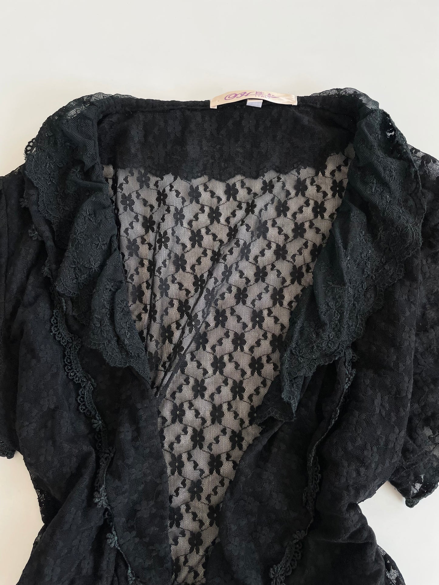 Ruffle Shrug Top-Bust 36