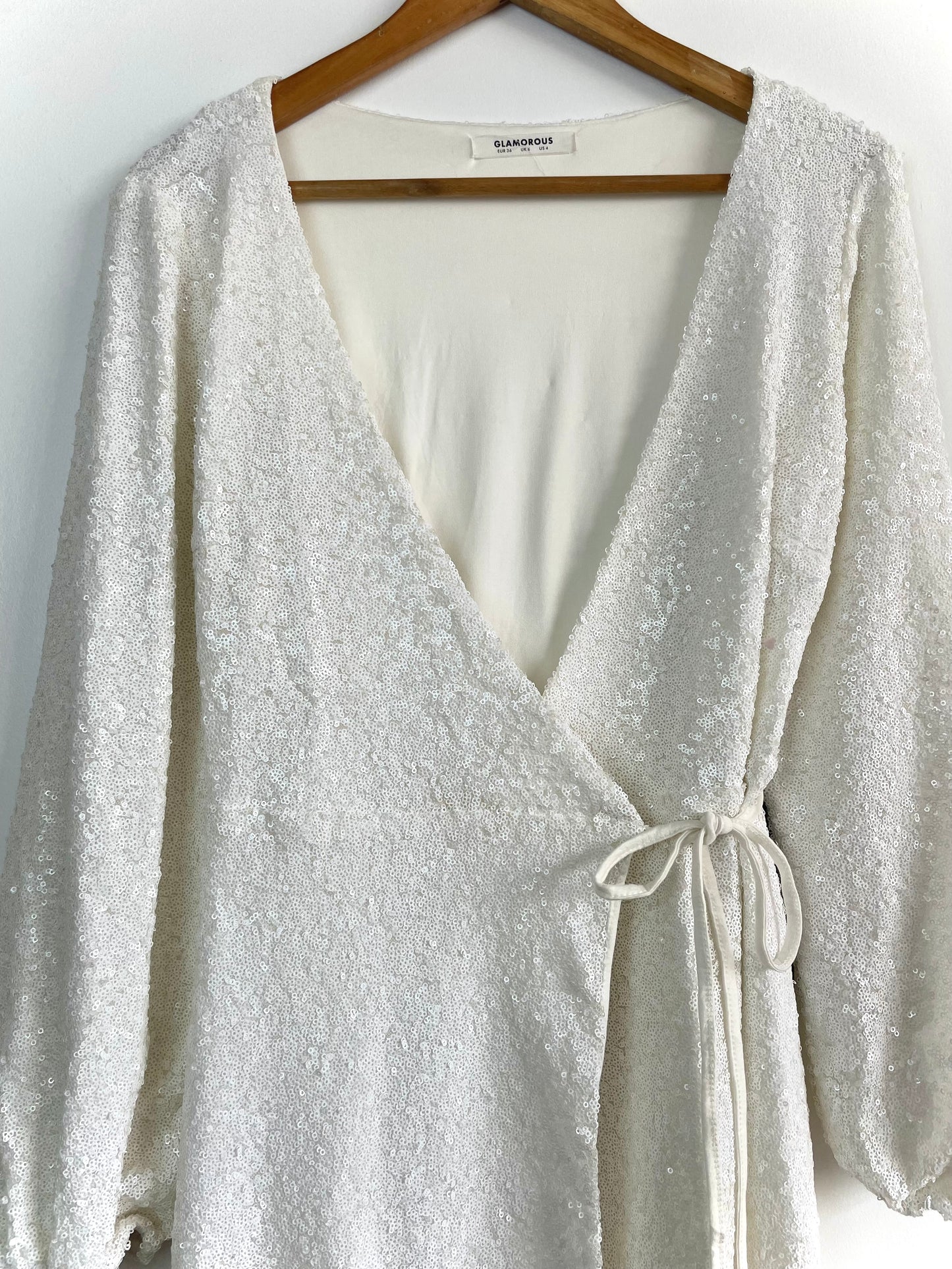 Sequin Wrap Dress-Bust 36 to 38