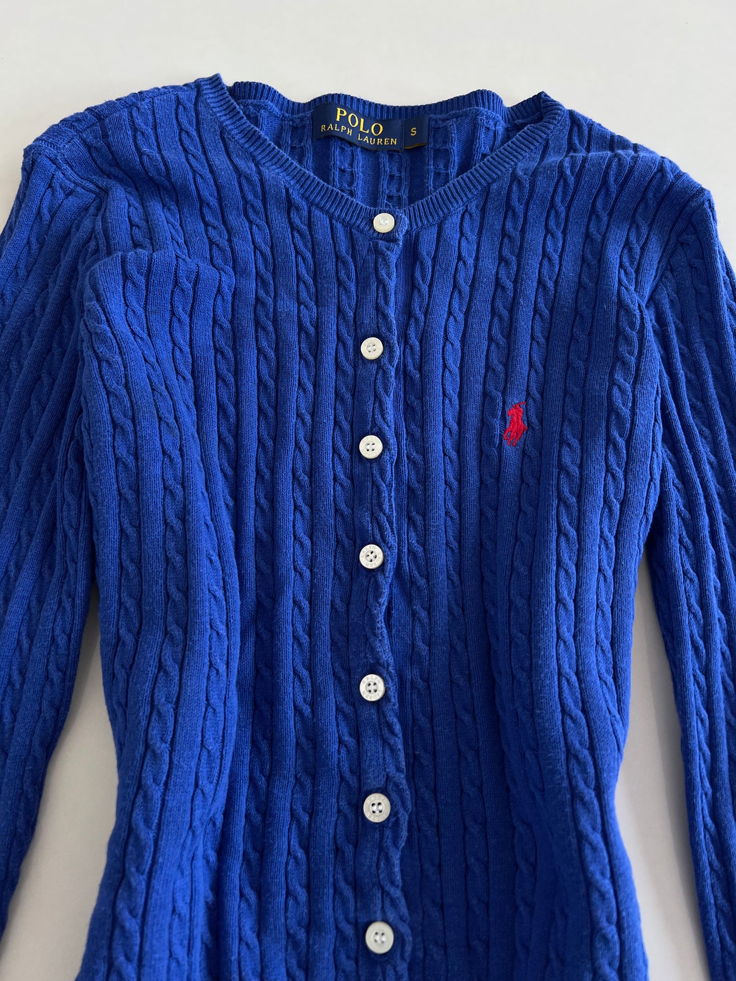 Ralph Lauren 100% Cotton Vintage Cardigan-Bust 36 to 38