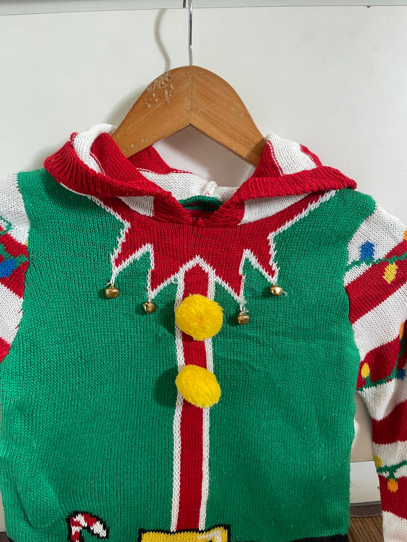 Kids' Hooded Christmas Sweater-Chest 26