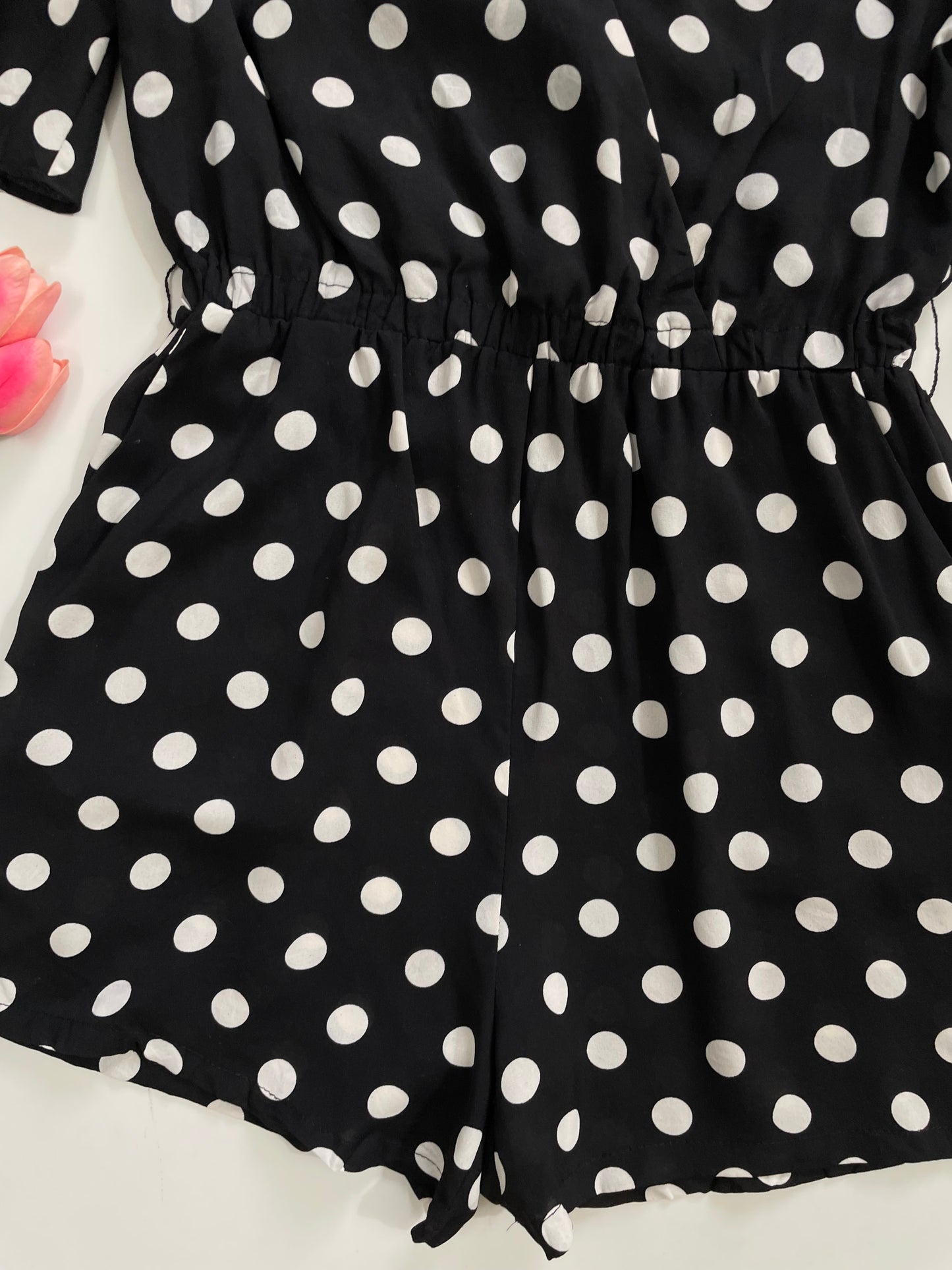 Polka dot Romper-Bust 34
