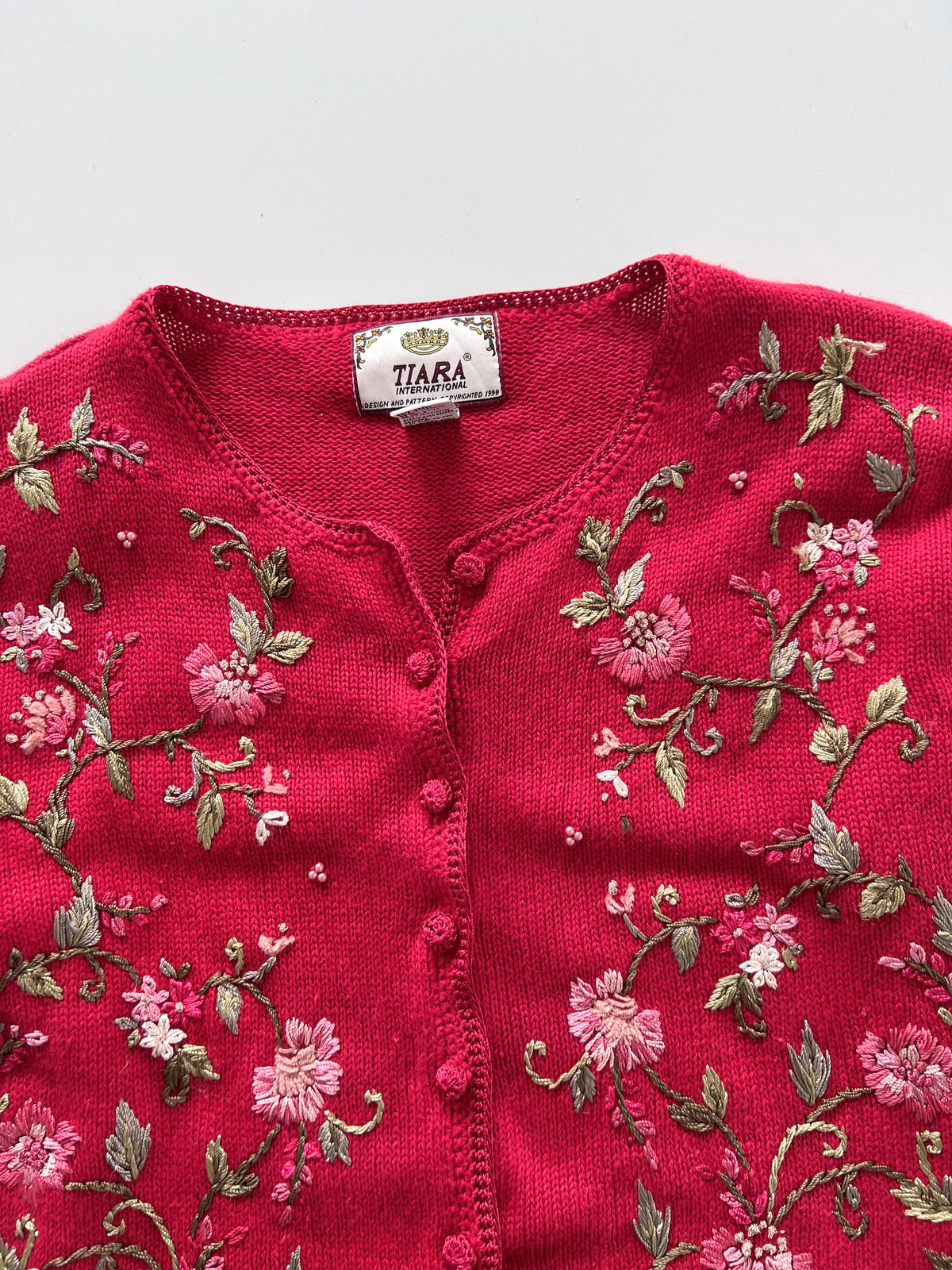 Tiara Embroidered Sweater-Bust 46
