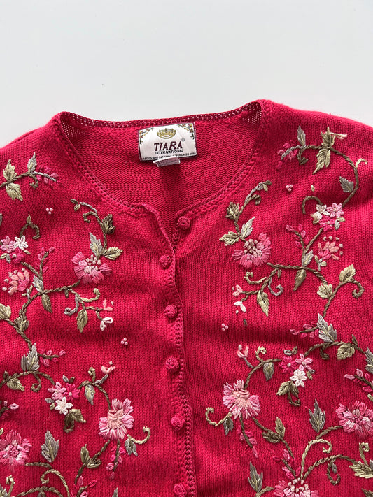 Tiara Embroidered Sweater-Bust 46
