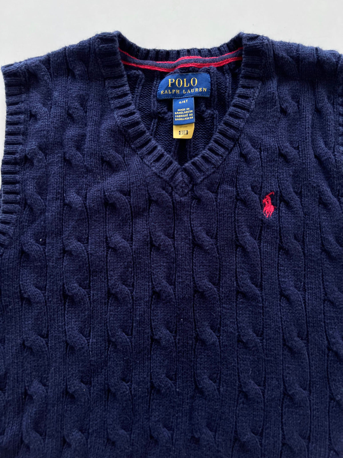 Ralph Lauren 100%Cotton Vintage Vest Sweater-Bust 28