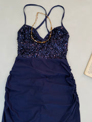 Sequin Backless Dress-Bust 28 to 34