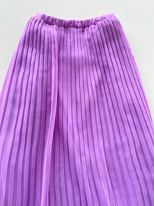 Purple Pleated Skirt-Waist 28 to 34