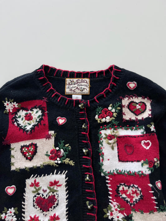Heirloom Collectibles Hand Embroidered Sweater-Bust 46