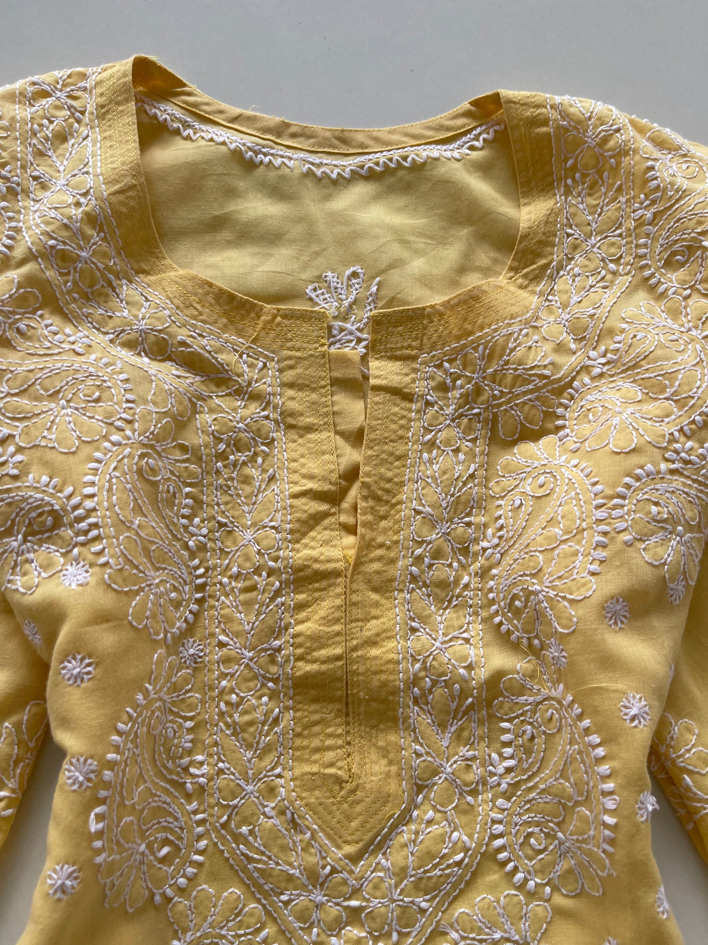 Embroidered Cotton Top-Bust 42