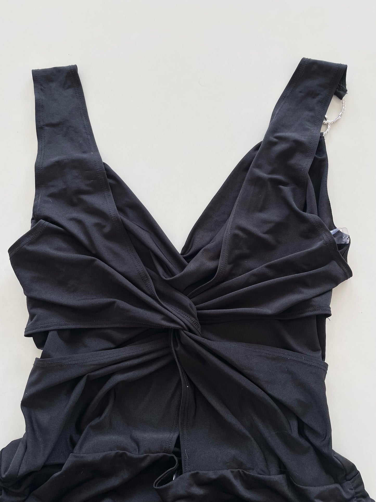 Ruched Black Dress-Bust  38