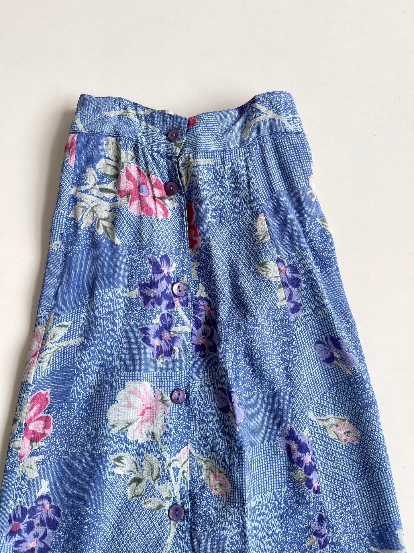 Vintage Floral Skirt-Waist 34 to 38