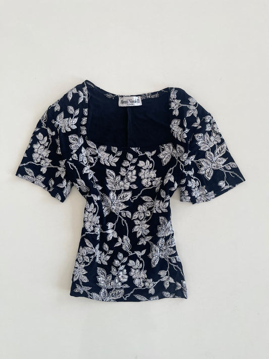 Ronni Nicole ll Glitter Top-Bust 46 to 50