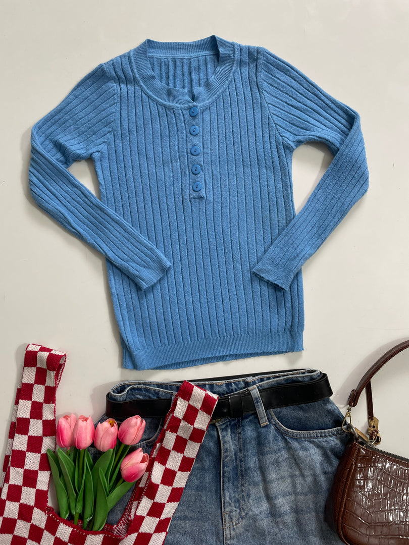 Soft Blue Mild Winter Top-Bust 30 to 34