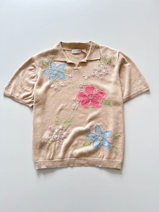 Alfred Dunner Women Embroidered Sweater-Bust 52