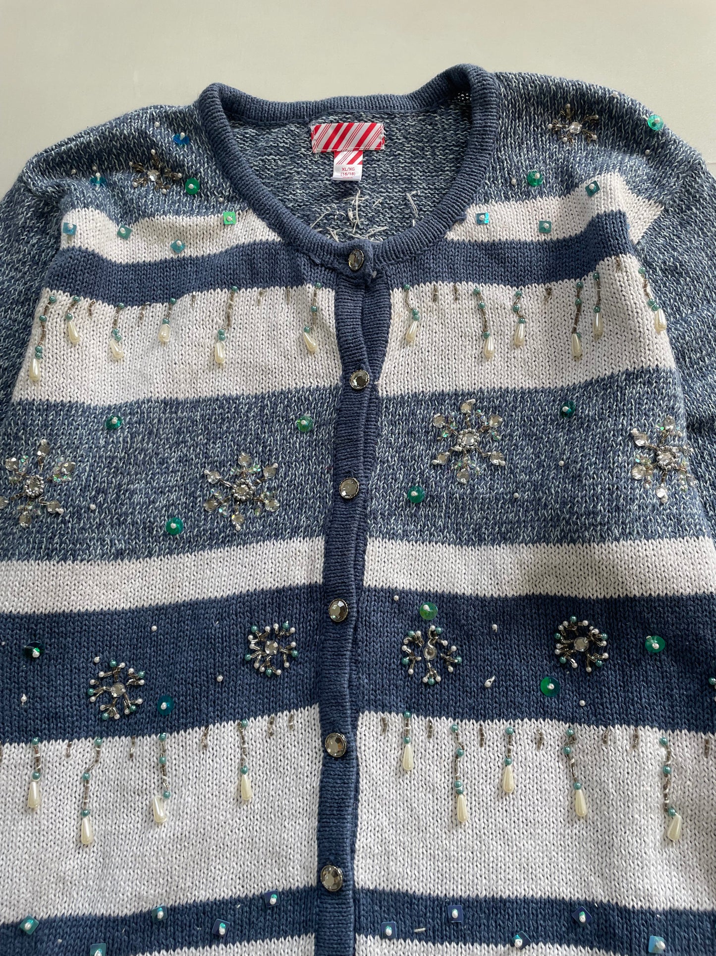 Vintage Hand Embroidered Sweater-Bust 44