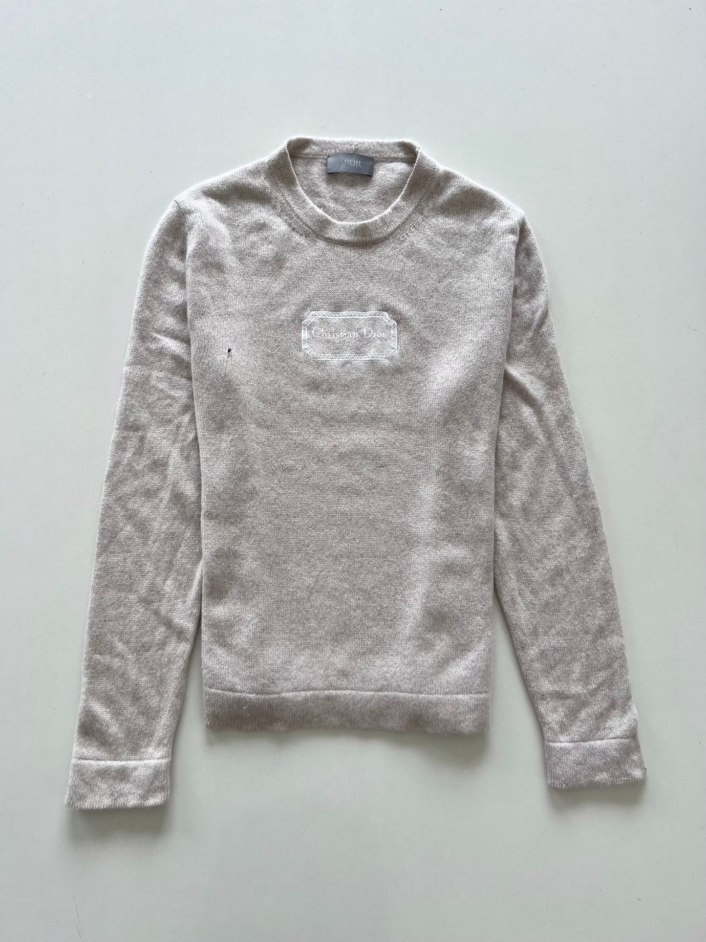 Christian Dior Vintage Embroidered Sweater-Bust 46 to 48
