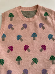 Shrooms Sweater Vest-Bust 44