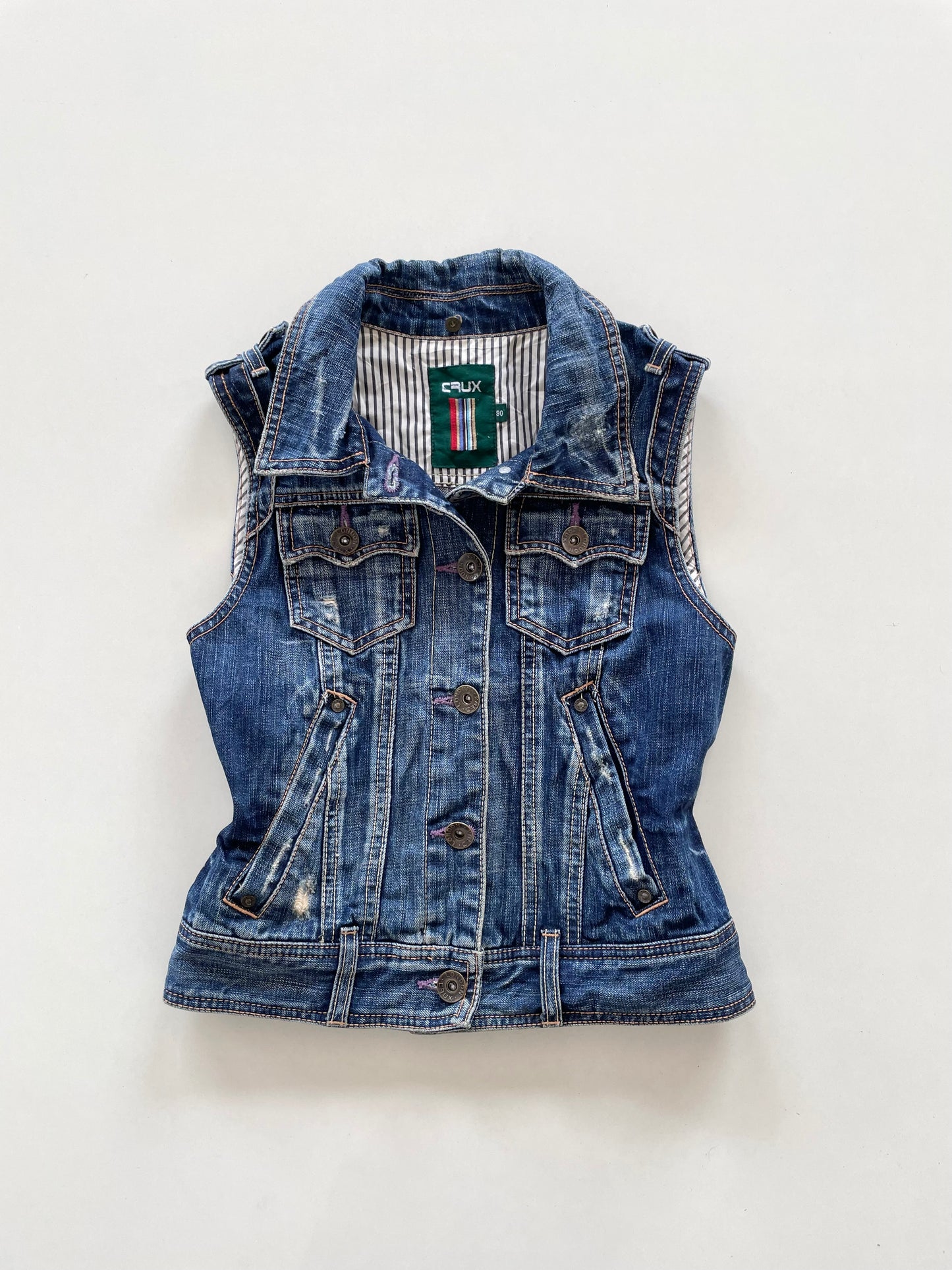 Denim Vest-Chest 34