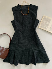 Kenneth Lady Tweed Dress-Waist 34