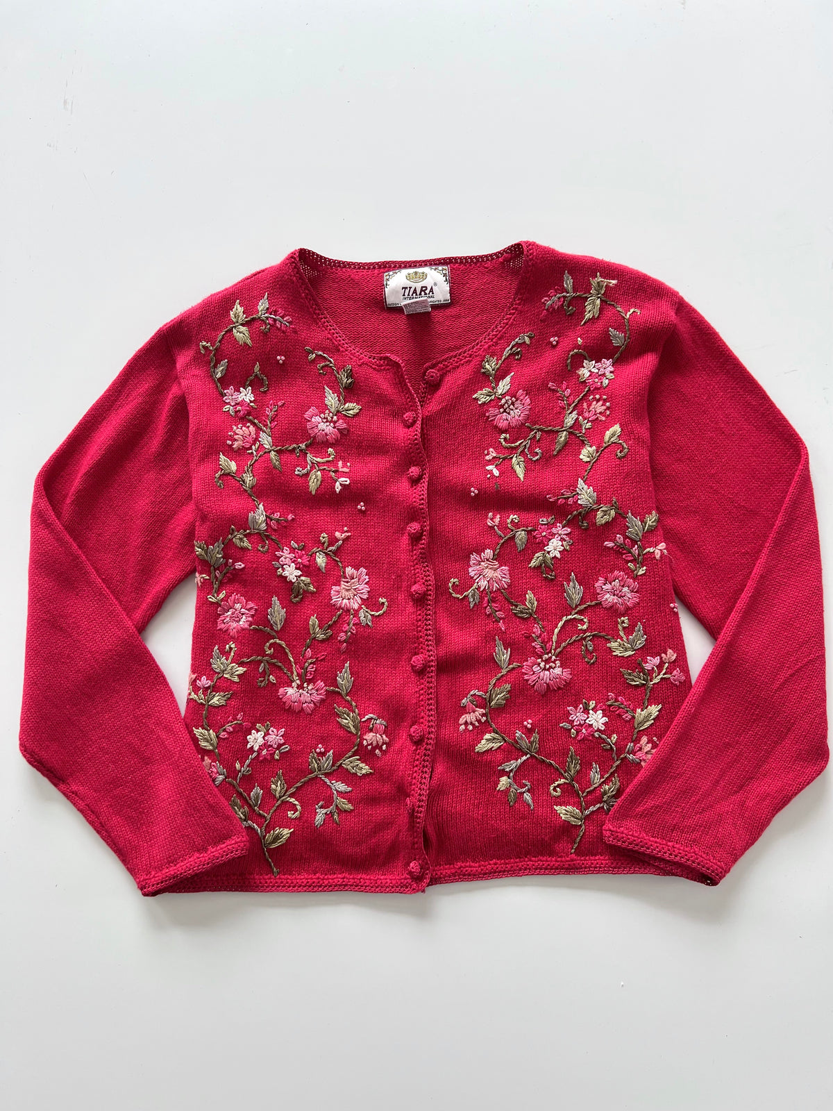 Tiara Embroidered Sweater-Bust 46