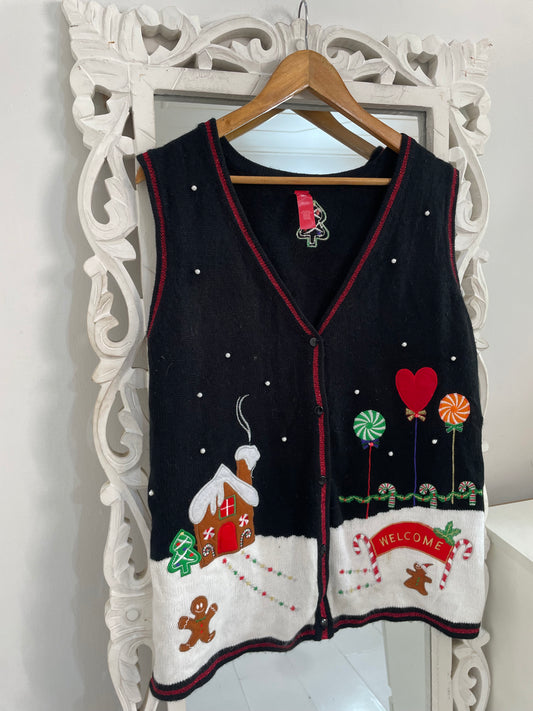 Christmas Sweater Vest-Bust 46