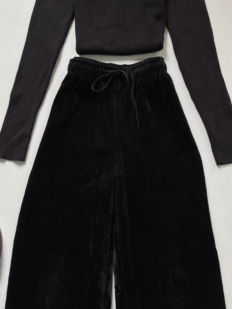 Warm Inner Fleece Corduroy Pants-Waist 26 to 30