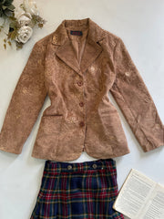 Vintage Embroidered Corduroy Blazer-Chest 40