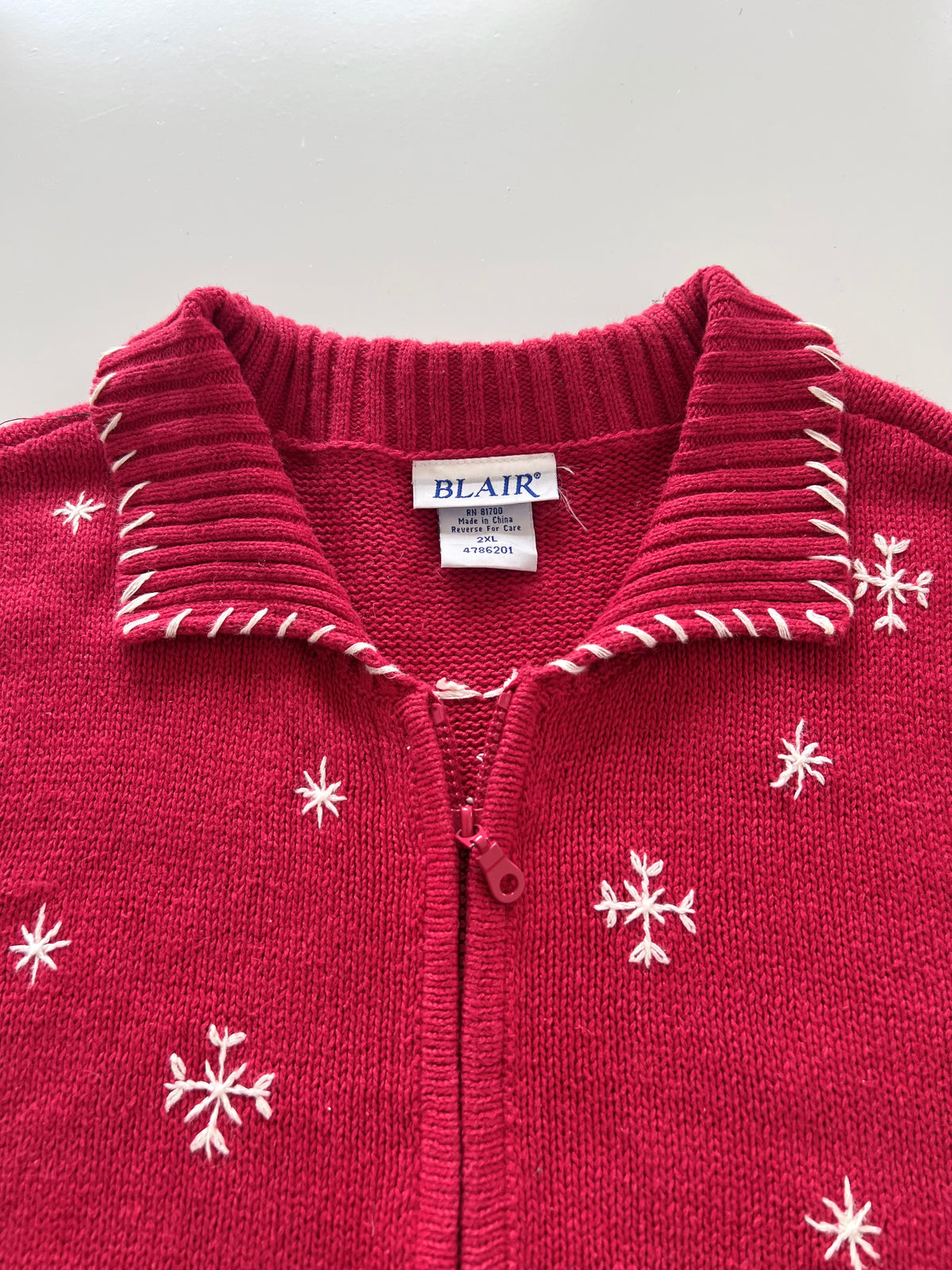 Blair Embroidered Christmas Sweater Vest-Bust 56