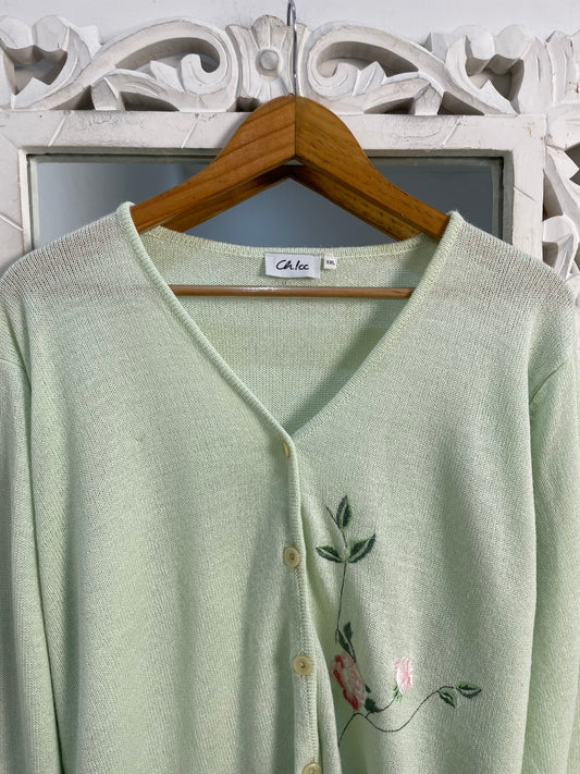 Embroidered Sweater-Bust 50