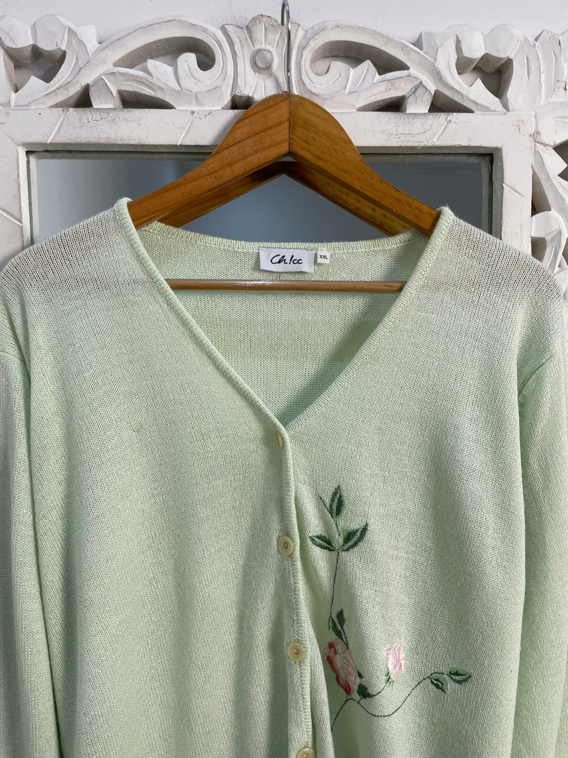 Embroidered Sweater-Bust 50