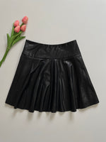 Load image into Gallery viewer, FLARED LEATHER SKIRT - WAIST 30
