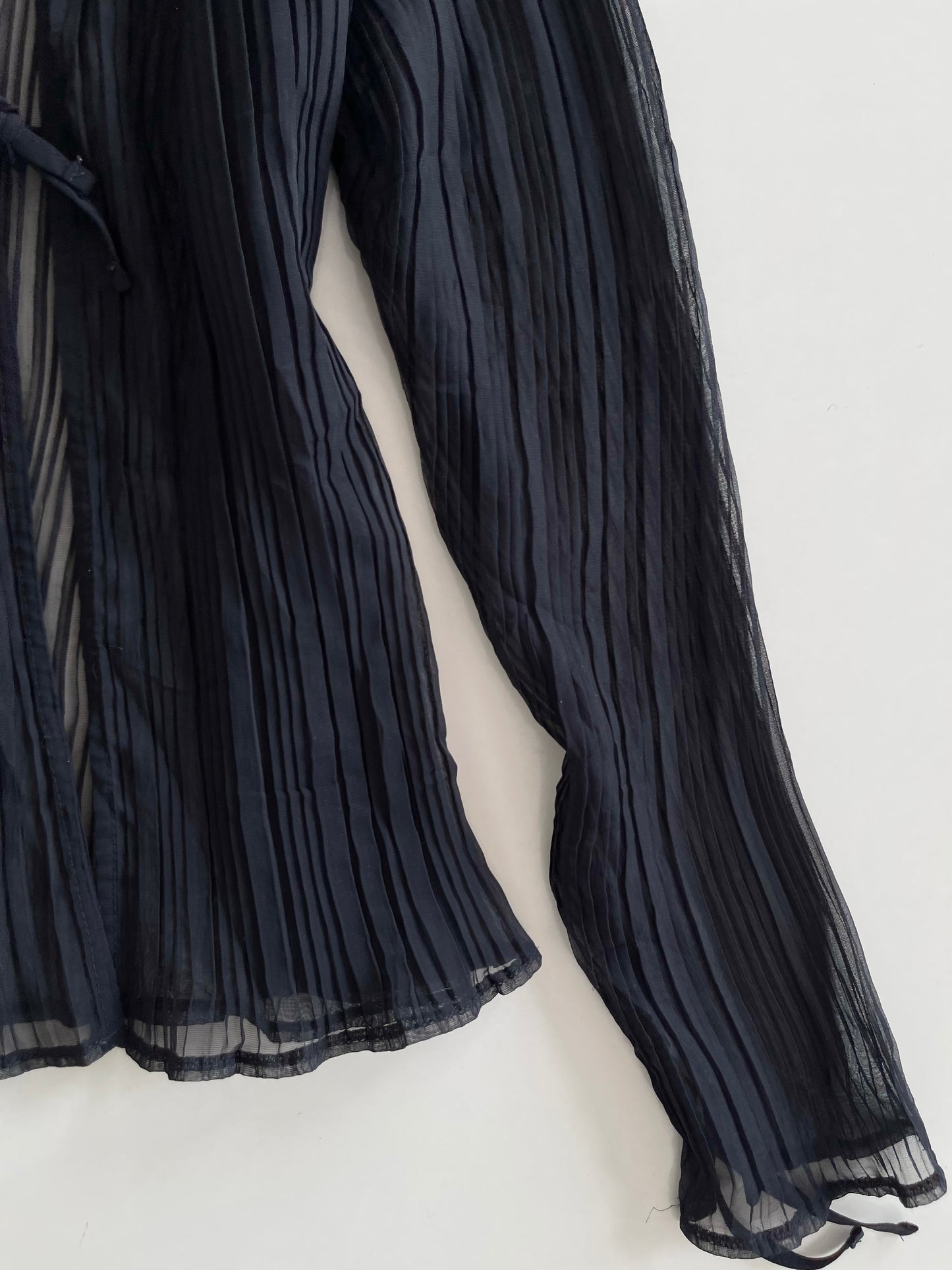 Pleated Sheer Top-Bust 38 to 40