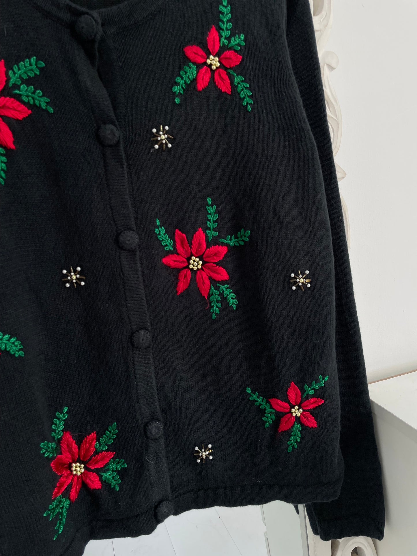 White Stag Embroidered Vintage Sweater-Bust 46