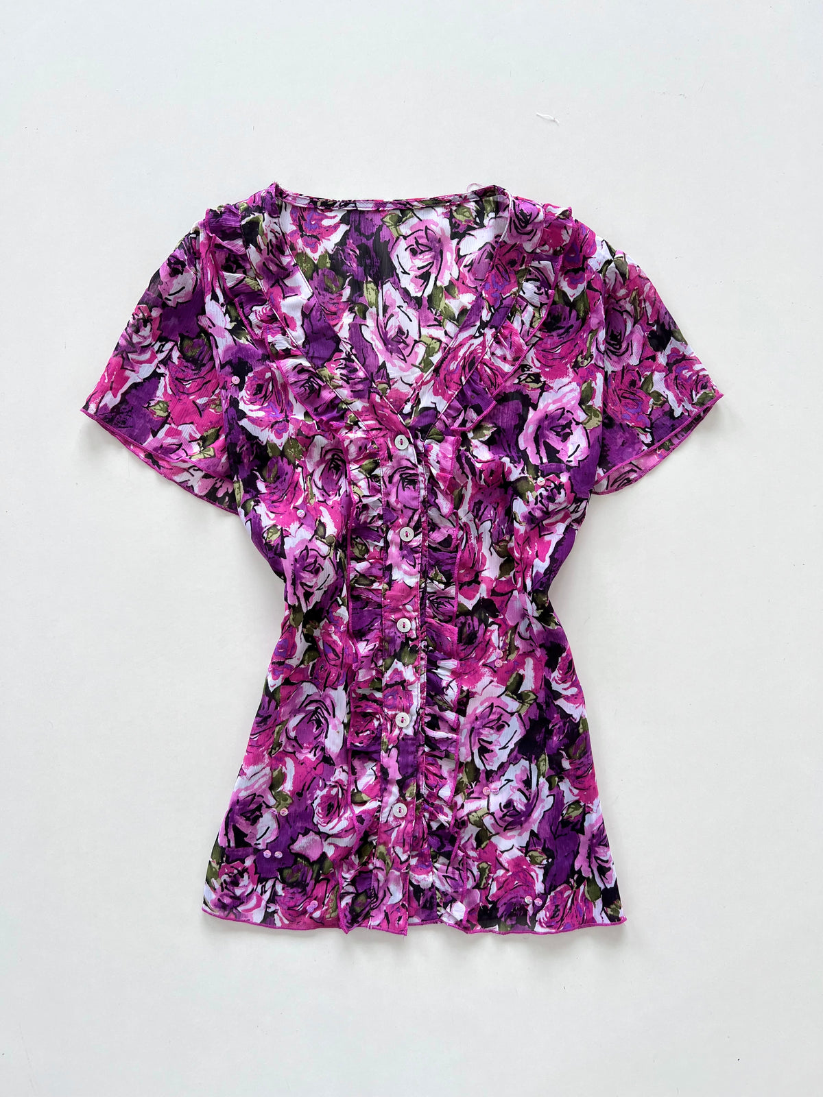 Vintage Sheer Top-Bust 42