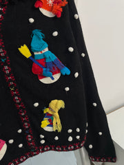 Karen Scott Embroidered Christmas Sweater-Bust 40