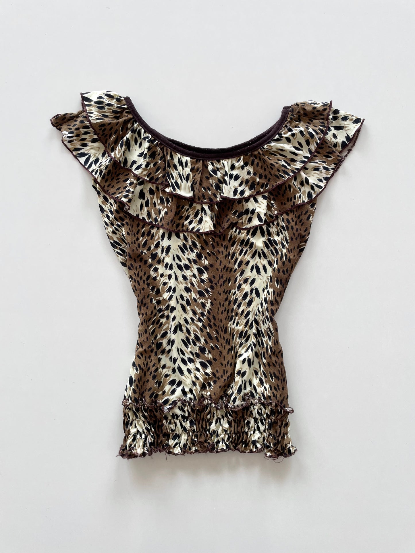 Vintage Animal Print Top-Bust 38