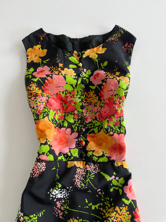 Floral Vintage Dress - Bust 34