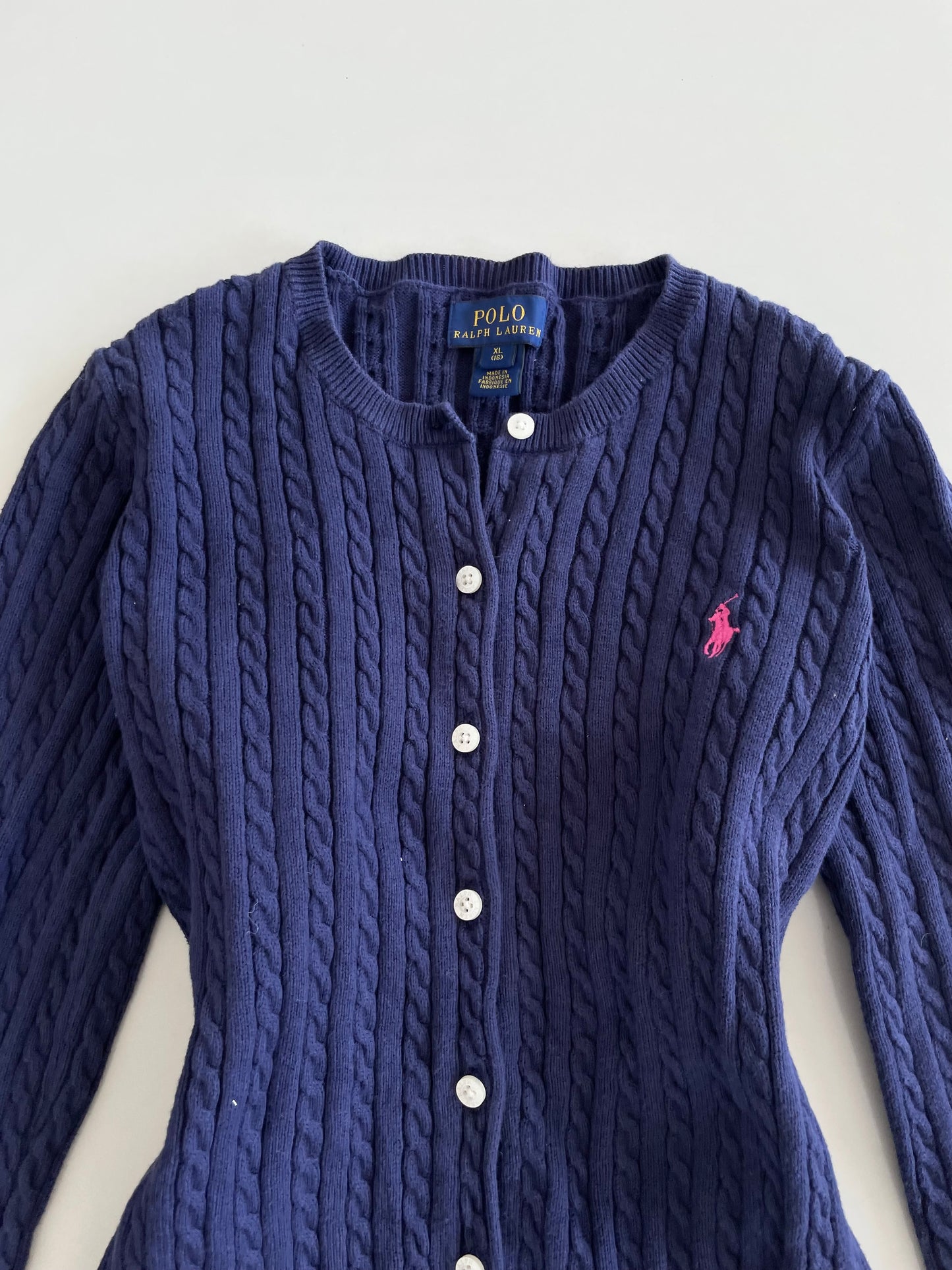 Ralph Lauren 100%Cotton Vintage Cardigan-Bust 30 to 32