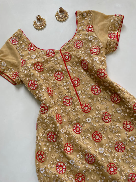 Embroidered Kurta-Bust 34